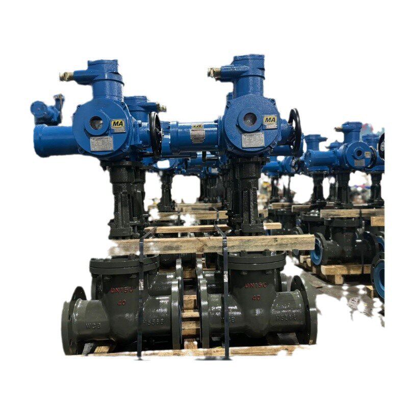 不锈钢电动闸阀MZ941H-64P DN250矿用电动阀 手电一体式带485通讯