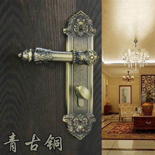 玫瑰金实心全铜房门锁机械执手门锁欧式泰好铜品SM 5485 ACU/RG