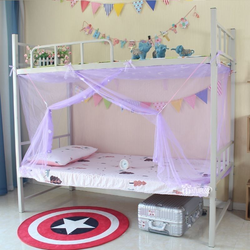 宿舍上下床单人新款普通蚊帐女学生上铺下铺纹帐篷文章一米二蚊罩