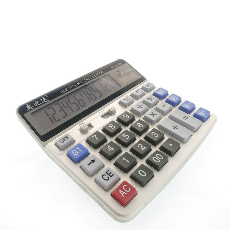 AA2119计算机电脑键盘财务专用计算器2136 大屏幕商务办公多功能
