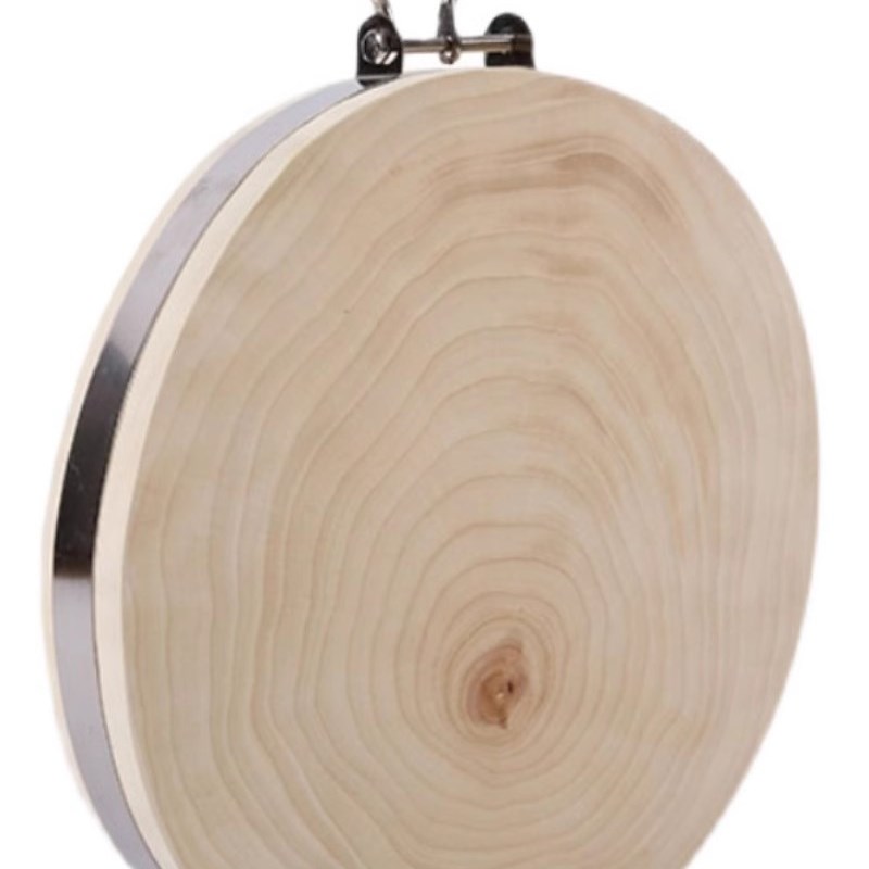 泰兴银杏木砧板加厚菜墩实木圆形肉墩家用白果树抗菌防霉切菜板整