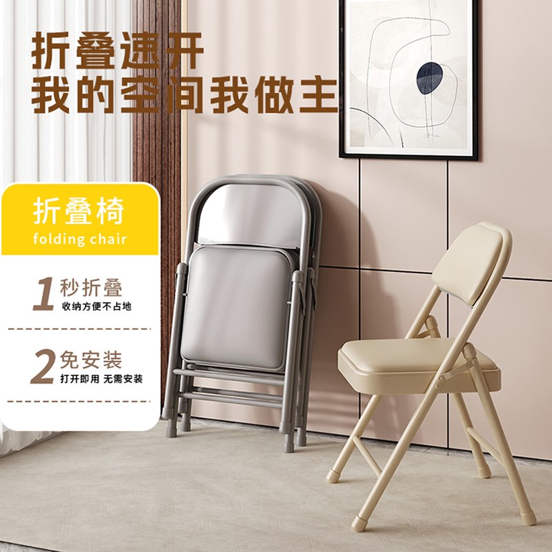 【魔片的故事】靠背椅家用折叠椅子电脑椅培训会议椅餐椅