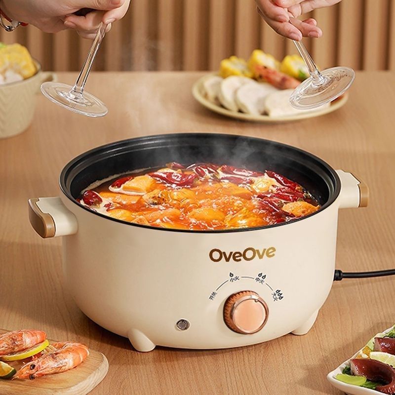 出口原款料理锅电火锅电炒锅蒸煎炒粘锅电煮锅电炸锅,厨房电器,电煮锅,淘宝优惠券,粉丝福利购,淘宝优惠卷