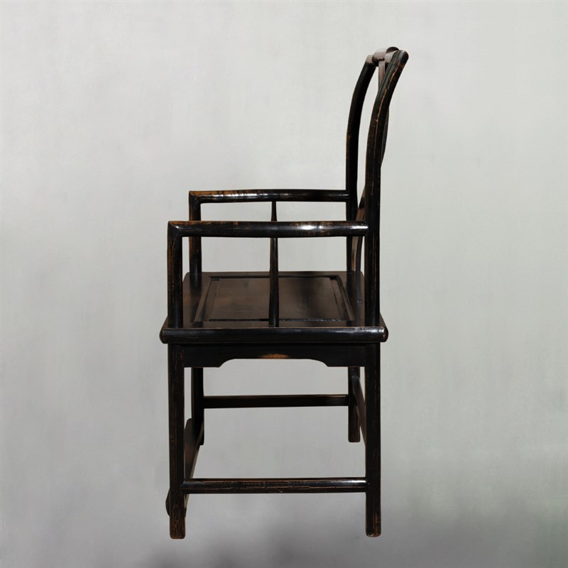 古朴年代榆木太师椅实木仿古做旧书椅中式家具办公扶手茶桌围椅子