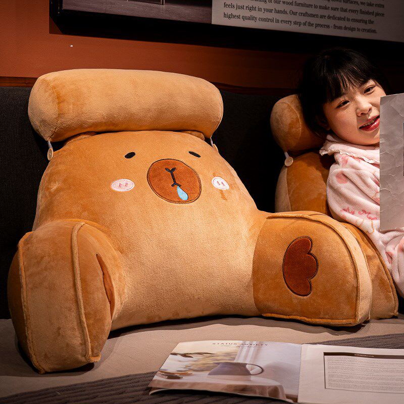 卡皮巴拉床头靠垫软包座椅护腰靠枕大靠背垫沙发抱枕床上孕妇枕头,居家布艺,床头靠垫,淘宝优惠券,粉丝福利购,淘宝优惠卷