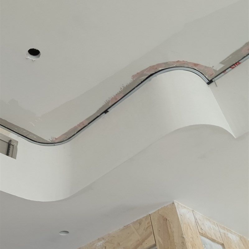 圆弧背景玄关吊顶整圆钛金包边装饰异形踢脚线收边定制一体,家装主材,收边条,淘宝优惠券,粉丝福利购,淘宝优惠卷