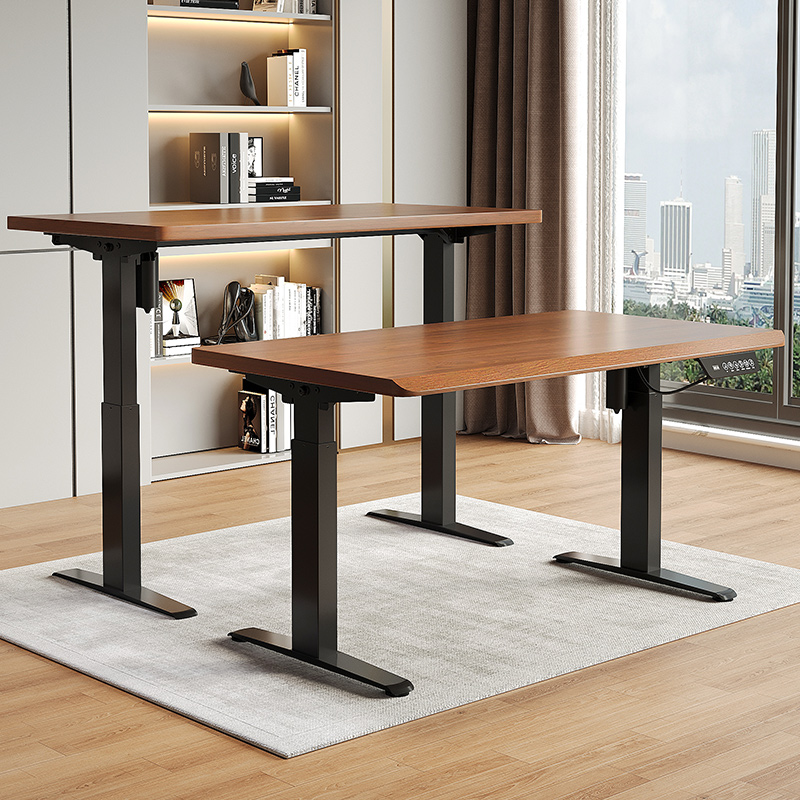 智能电动升降桌腿电机横梁办公电竞电脑桌自动可升降支架