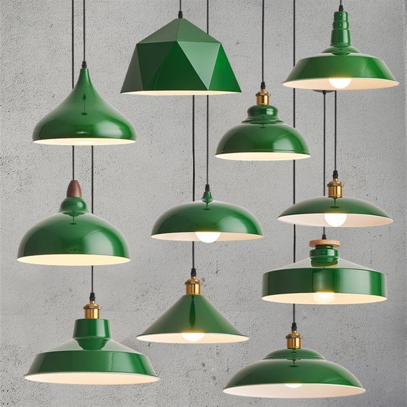港式复古工业风墨绿色创意个性火锅店烧烤店饭店怀旧吊灯灯罩,家装灯饰光源,餐厅吊灯,淘宝优惠券,粉丝福利购,淘宝优惠卷