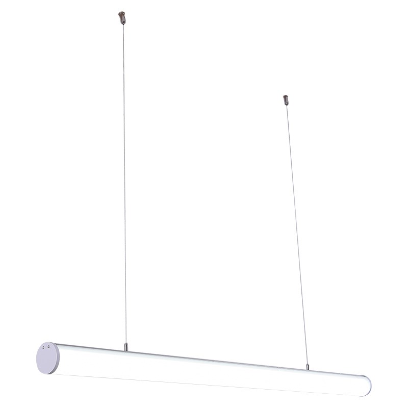 led长条吊灯个性创意吊线圆形现代风格灯管吧台办公室灯