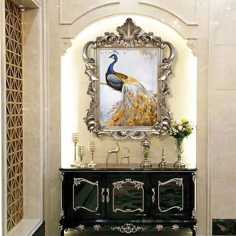 欧式画框复古装饰镜框客厅酒店玄关过道影楼异形婚庆油画相框挂墙