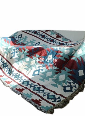 土耳其ilim民族风线毯编织面全包沙发罩巾桌布装饰多用盖毯