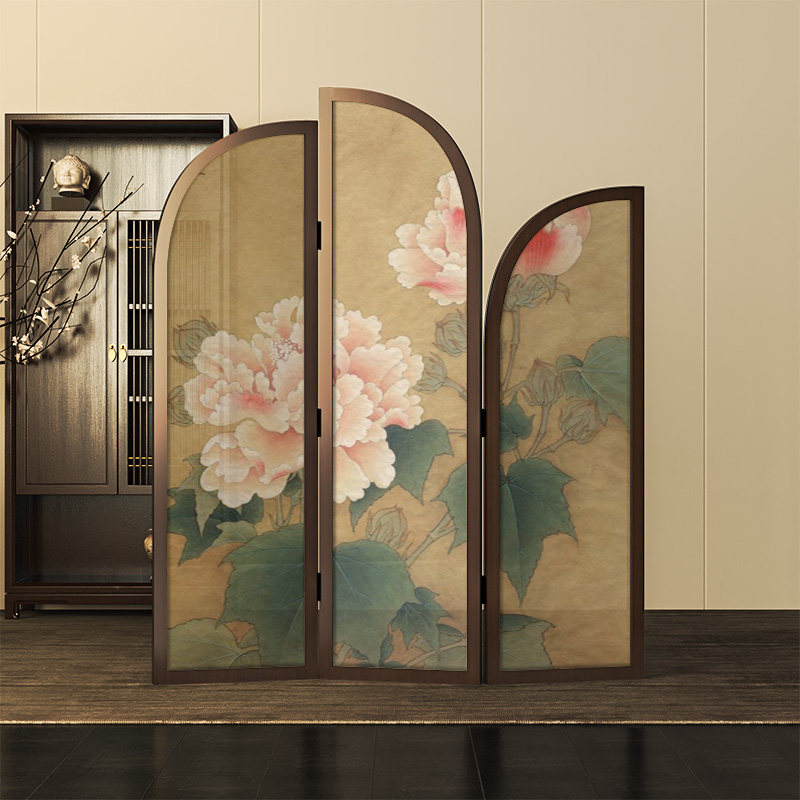 中古卉实木屏风入户隔断玄关客厅茶室装饰书房遮挡走廊折屏,住宅家具,折屏,淘宝优惠券,粉丝福利购,淘宝优惠卷