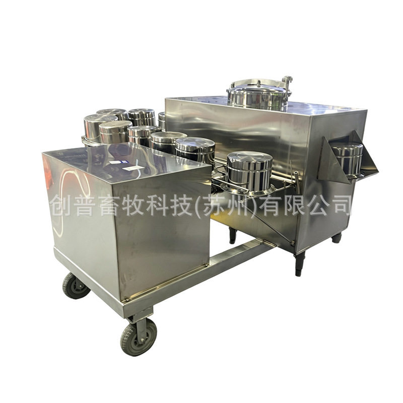 食品级不锈钢全自动奶盆清洗机犊牛岛奶桶清洗设备奶牛场饲喂桶洗