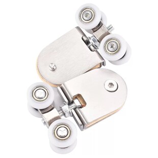 不锈钢玻璃门吊轮推拉门移门吊趟门滑轮轱辘小滑轮轨道静音吊滑轮