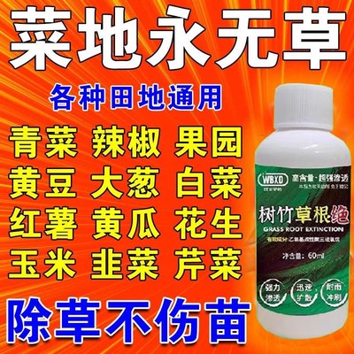 菜地灭草专用剂不伤苗强力封闭灭草烂根药剂玉米作物果园禾阔双除