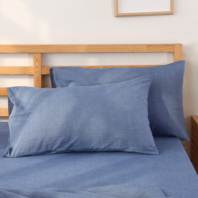 定做水洗棉枕套74*48cm记忆乳胶枕头套单件一对拍2双人长枕套枕巾 - 封面