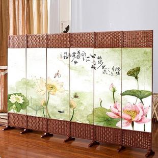 简易屏风折叠推拉卧室房间隔断帘家用客厅进门遮挡墙移动挡床玄