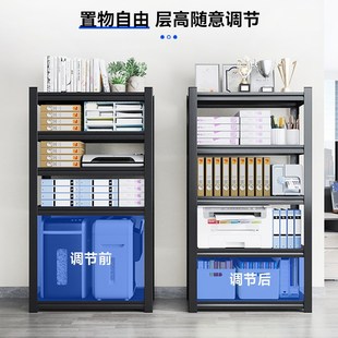 文件置物架带轮子办公室物t料架仓库仓储柜子厨房加厚货架家用收