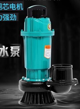 上海人民潜水泵220v三寸水泵4寸6大流量灌溉排涝抽清水泵380v三相