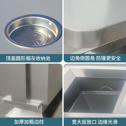 户外垃圾a桶果皮箱不锈钢r大号环卫室外分类筒小区公园钢木大垃圾