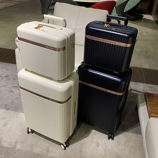 女高颜值高级感白色旅行皮箱拉杆箱24寸20 子母箱行李箱2024o新款