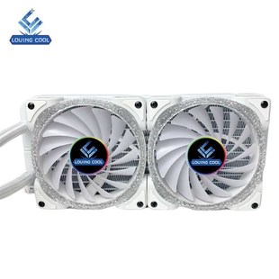 cpu水冷散熱器分體式 水冷頭240水冷機(jī)箱電腦Y風(fēng)扇12cm