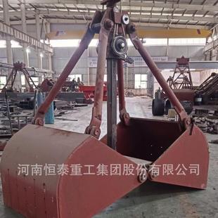加工定制小型液压清淤污泥沙行吊车电动酿酒厂糟不锈白钢抓斗