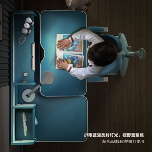 儿童书桌写字桌家用s可升降课桌椅小学生孩子实木儿童学习桌 新品