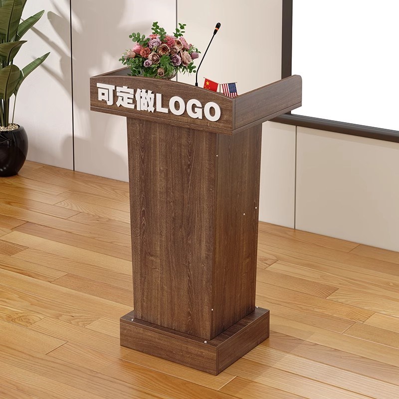 演讲台发言台演出迎宾台接待台会议讲桌简约现V代咨客台讲台桌