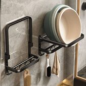 可折叠脸盆收纳架免打孔浴室盆架家用卫生间厕所壁挂盆子置物神器