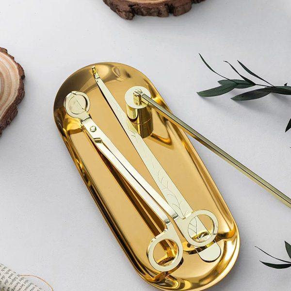 香薰蜡烛灭烛罩灭烛剪钩金属托盘烛芯剪精致高档灭烛器工具三件套,家居饰品,灭烛剪,淘宝优惠券,粉丝福利购,淘宝优惠卷