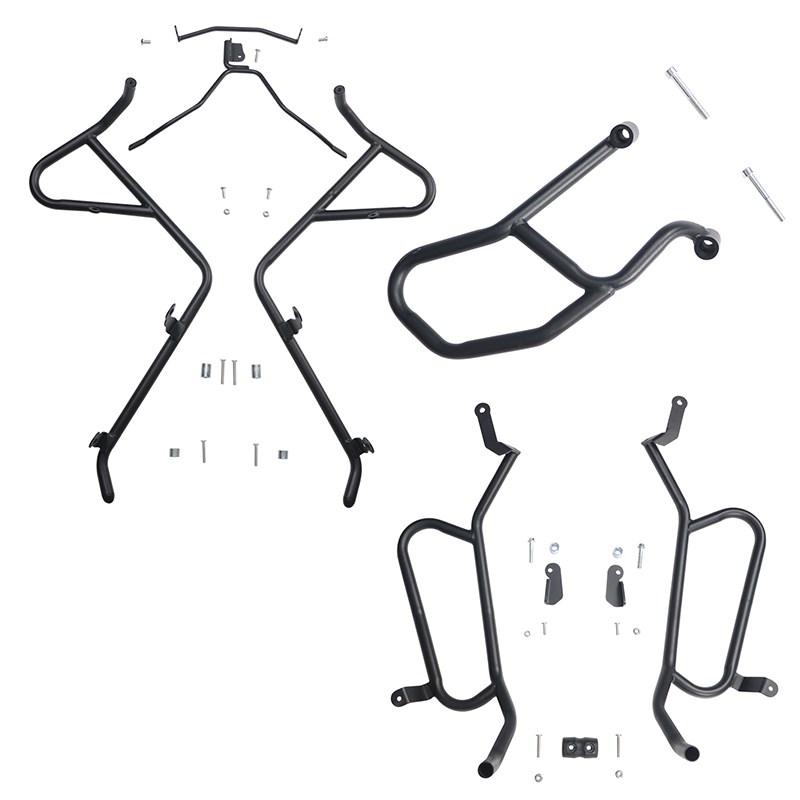 适用三阳蜂鸟1保险杠前后护杠碳钢包围保险杠CLBCU1排气杠改