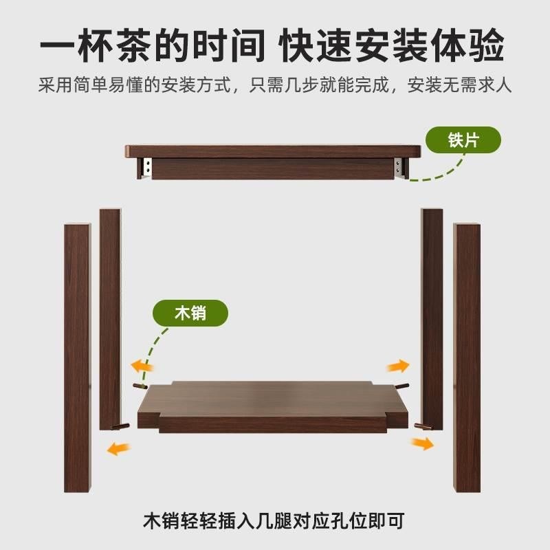 边几沙发边柜客厅家用小茶几桌子小木桌子正方形老式小方桌