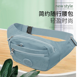 v防水牛津布收钱包斜背包生意包胸前小布 腰包胸包女小包2021新款
