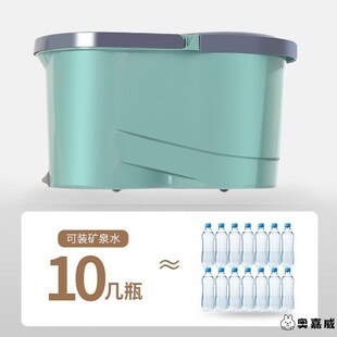 免手洗拖布家用拖把桶客厅自动甩水传H统懒人拖地墩布甩干桶旋转