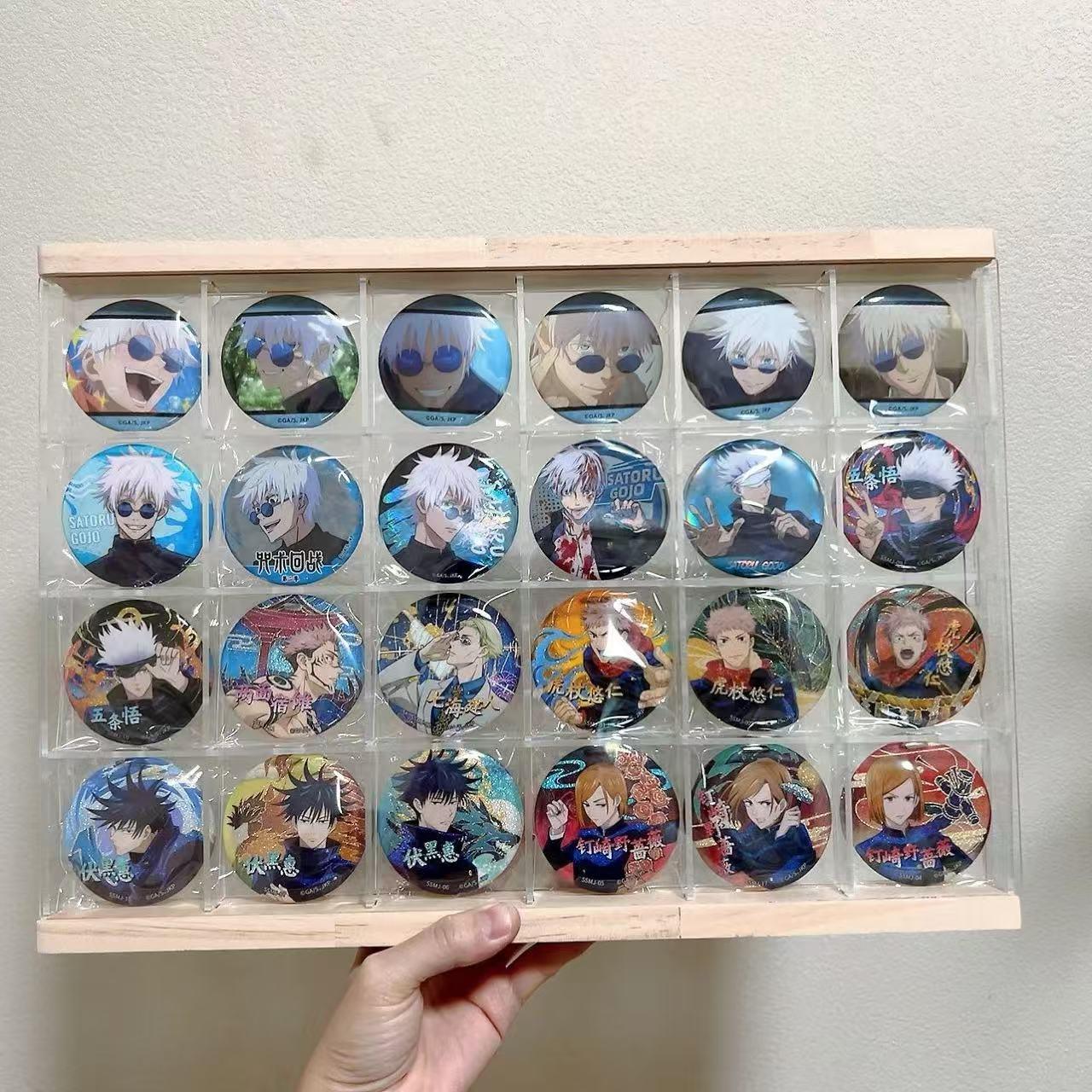 吧唧展示盒收纳架亚克力谷子徽章周边小卡同人挂件框防尘展示架
