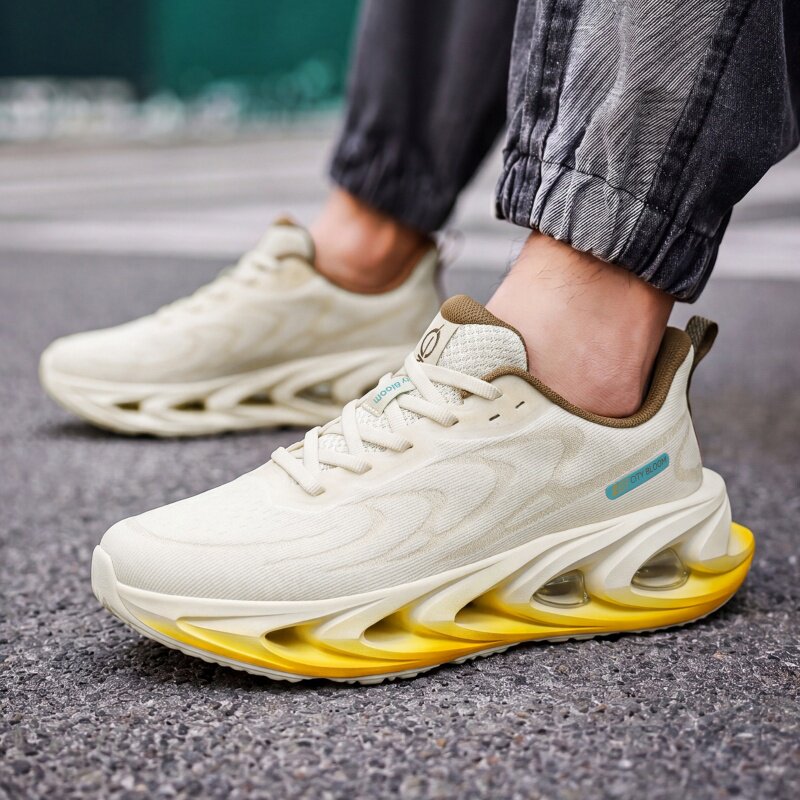 贵人鸟夏季新款气垫户外透气减震厚底增高男士休闲运动鞋F6B8253