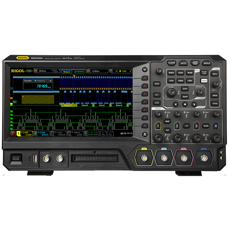 普源MSO5104数字示波器100M带宽8G采样率MSO5072触摸屏MSO5074DPO