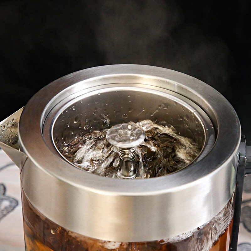 HPIG/喜猪煮茶器蒸茶壶滤网蒸泡一体玻璃保温家用办公煎药养生