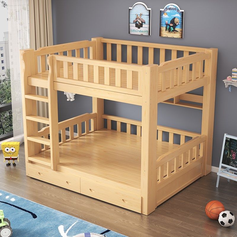 全实木高低床实木子母床小户型层床加粗加厚儿童上下铺床定制,住宅家具,高低/子母床,淘宝优惠券,粉丝福利购,淘宝优惠卷