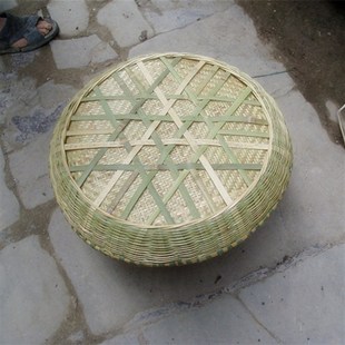 全竹子米筛油菜筛粉末筛糠筛竹编制品传统家用手工有孔竹筛子晾晒