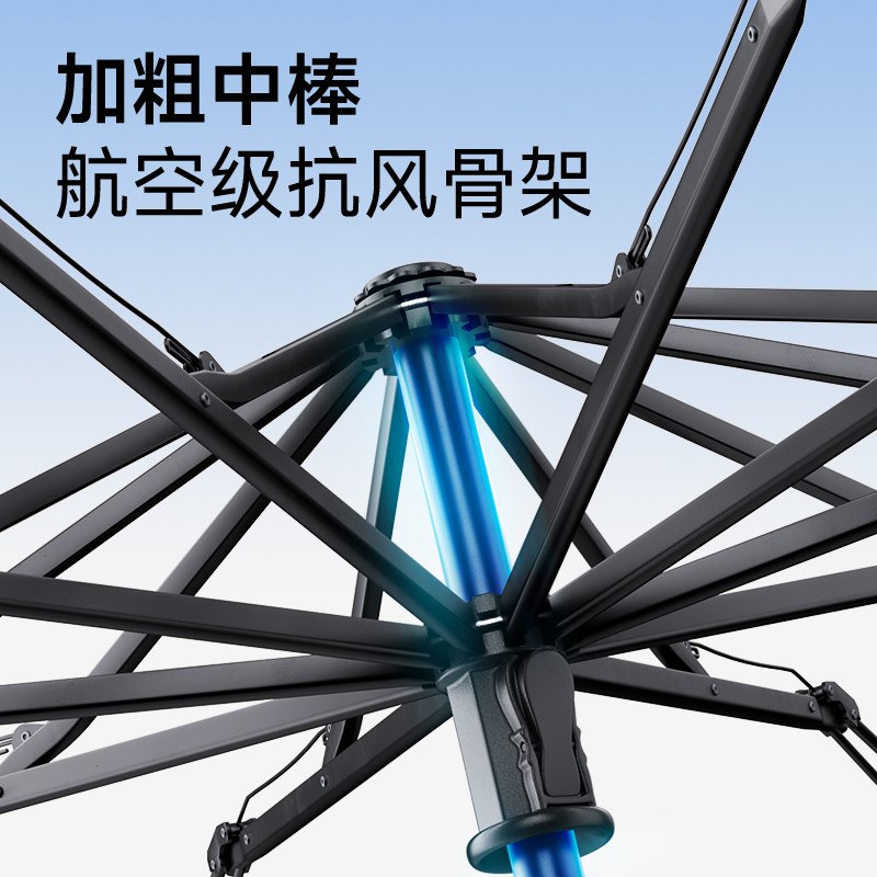 甜伞反向晴雨两用女加大加厚加固男学生上学专用黑胶遮太阳折叠伞