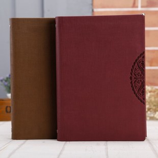 金属书签式活页记事本 商务会议本子日记本复古文具笔记本定制