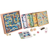 铭塔飞行棋儿童益智五子棋蛇棋冒险棋棋盘多合一游戏棋