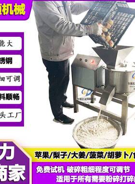 速旋橙转锤刀破碎机  脐菠萝快速粉碎浆机萝打卜生姜打恒顺泥机
