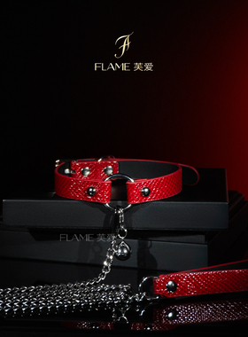 Puppy*铃铛项圈女choker蛇皮纹颈饰项链颈环脖圈牵引可刻字情侣