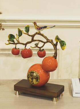 新中式事事如意葫芦摆件客厅玄关办公室招财装饰乔迁开业礼物