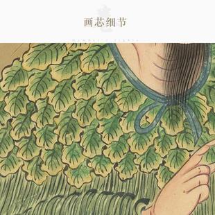 仓颉先师画像 造字圣人挂图 康熙古本圣贤人物装饰画 卷轴画挂画