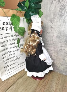 2023新款精美女仆出口欧式陶瓷娃娃室内摆件装饰女生节日礼物礼品