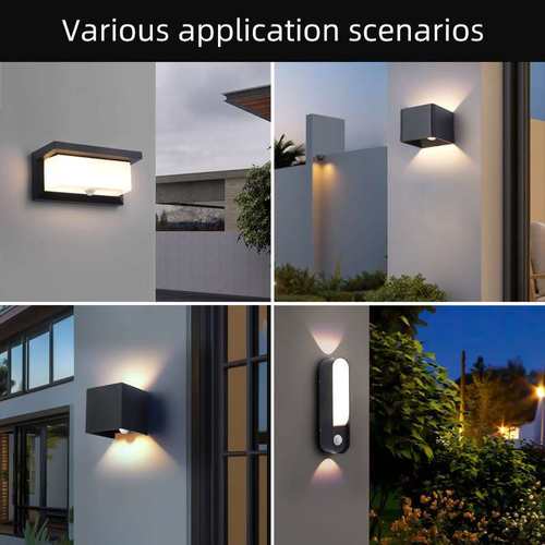 户外人体感应壁灯长条壁灯楼道走道走廊卫生间小夜灯wall lamp